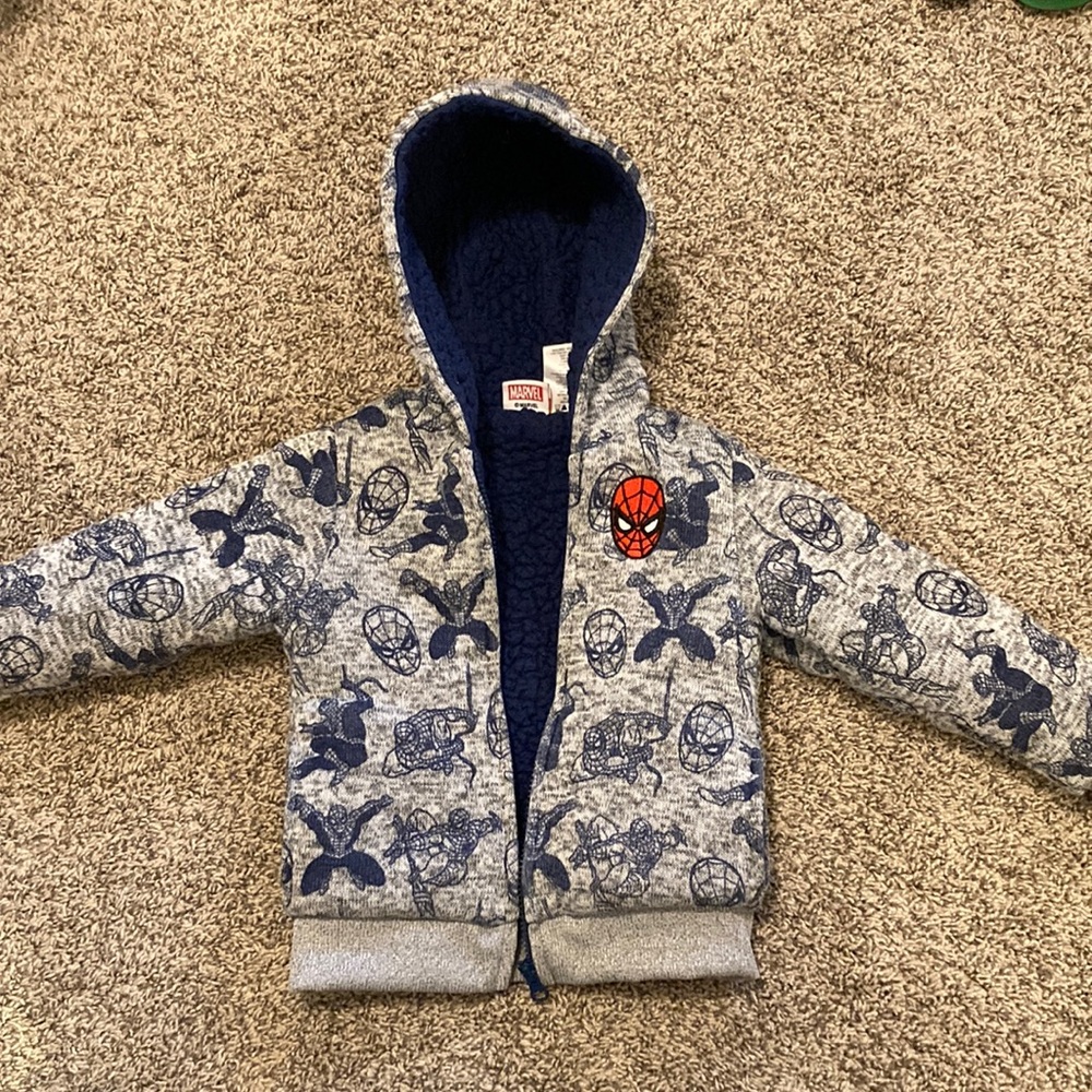 Toddler spider man jacket